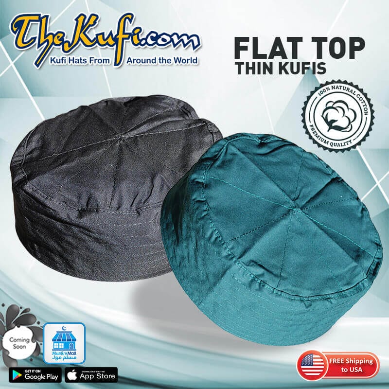 flat top kufi caps