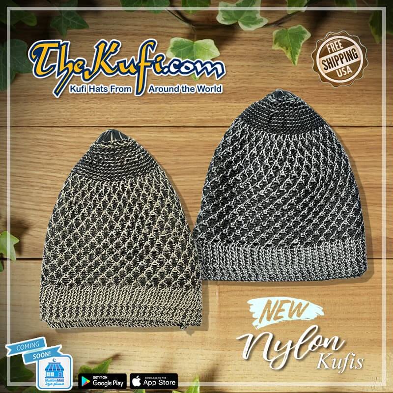 faded nylon muslim kufi hats