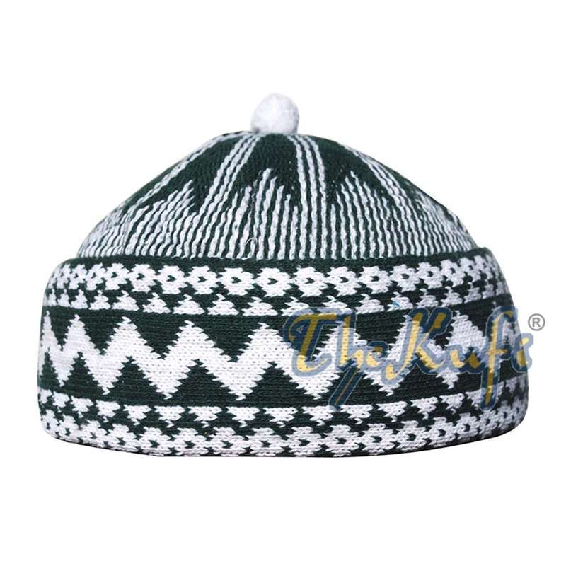 zigzag beanie kufi hat