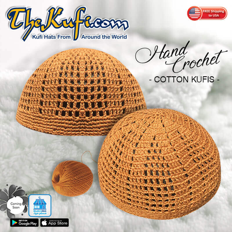 Hand Crochet Cotton Kufis